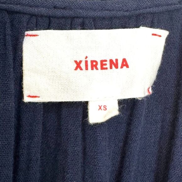 Xirena Blue 100% Cotton Gia Midi Dress Size XS $297 - Picture 2 of 9